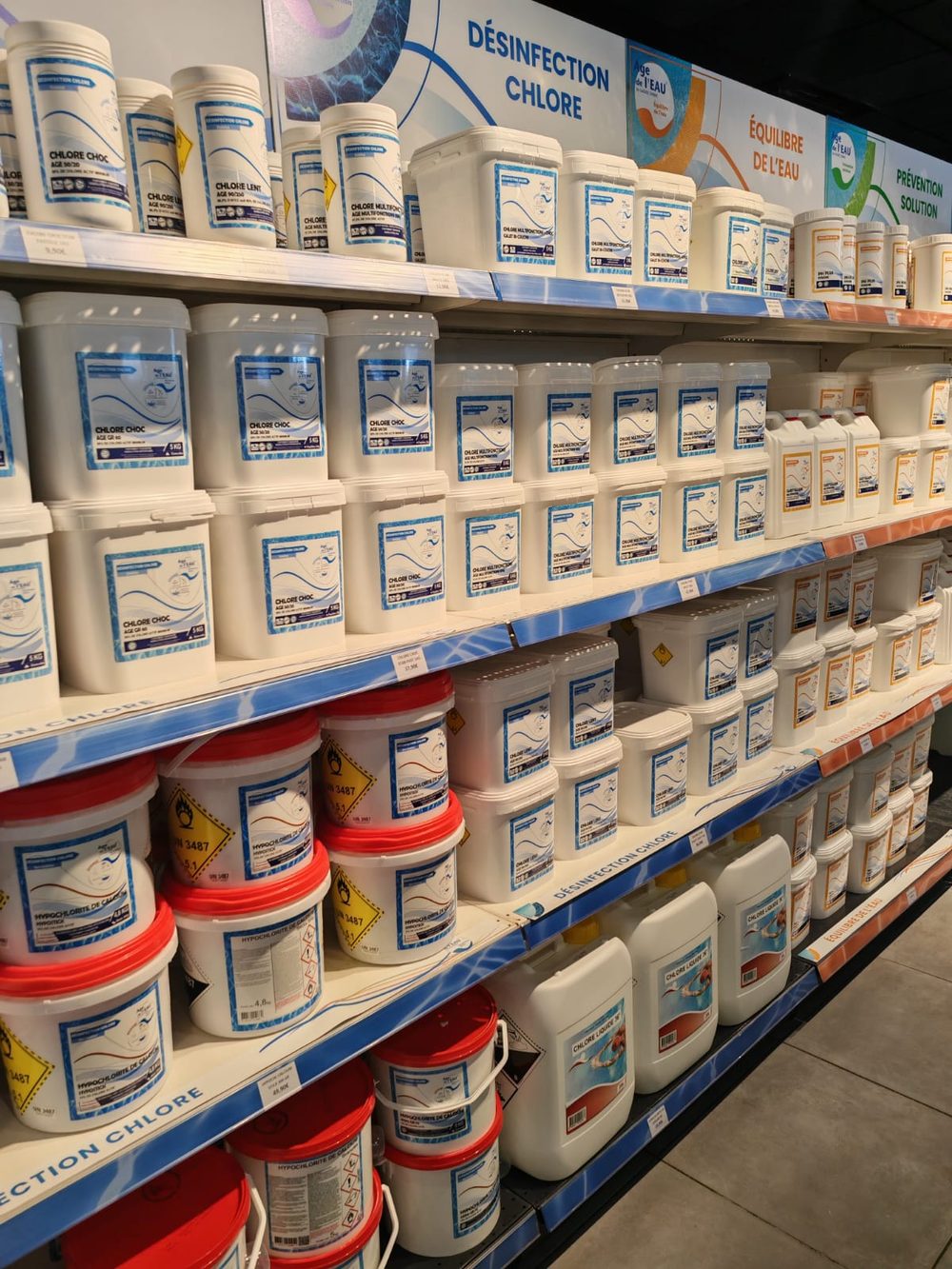 Rayon traitement de l'eau et produits chimie piscine
